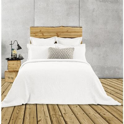 Housse de couette jersey blanc RUSTIC - Par Brunelli - Literie - Déco et moi