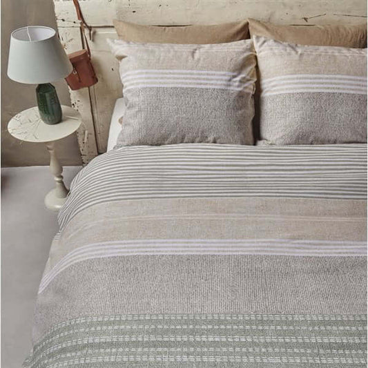 Housse de couette lignée SUNFLOWER - Par Brunelli Housse de couette  ,disponible chez Literie-Déco et moi 