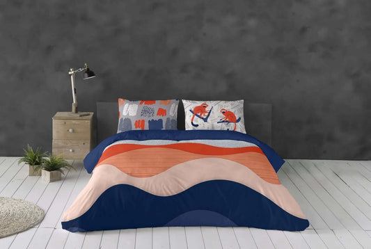 Housse de couette MICO - Housse de couette gouchee - $199.95! Literie-Déco et moi 