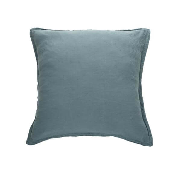 Housse de couette MUSLIN ( BLEU ACIER)- Par Brunelli Housse de couette  ,disponible chez Literie-Déco et moi 