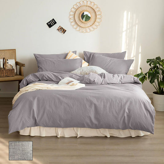 Housse de couette NATURE( Gris chiné) - Housse de couette Livia - $189.95! Literie-Déco et moi 