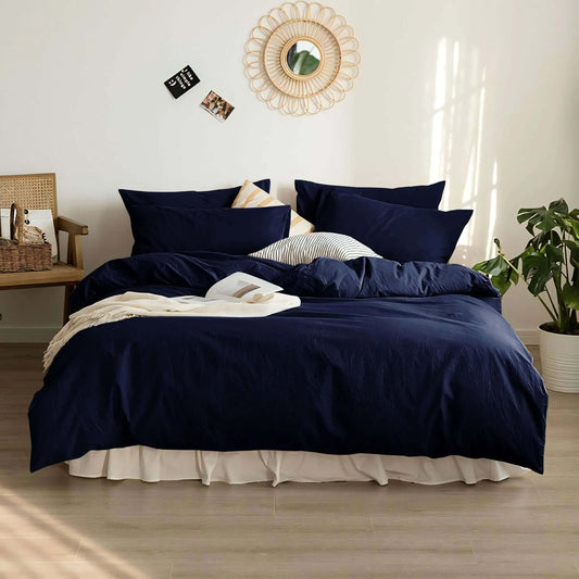 Housse de couette NATURE ( Marine ) - Housse de couette Livia - $189.95! Literie-Déco et moi 