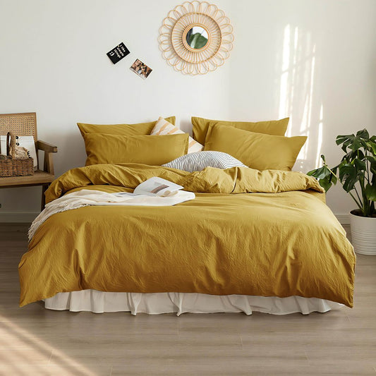Housse de couette NATURE ( Moutarde ) - Housse de couette Livia - $189.99! Literie-Déco et moi 