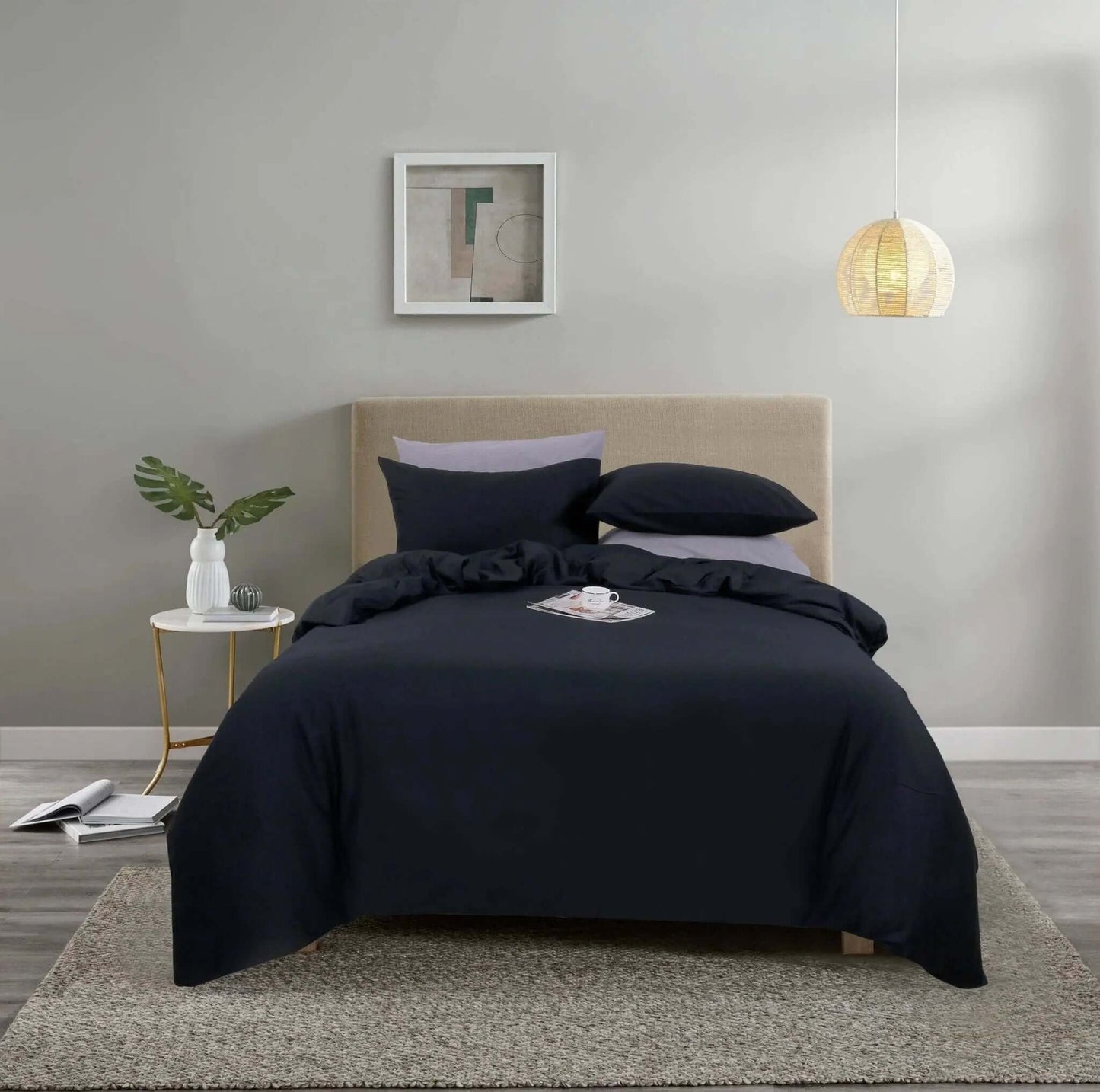 Housse de couette NATURE ( Noire ) - Housse de couette Livia - $189.95! Literie-Déco et moi 