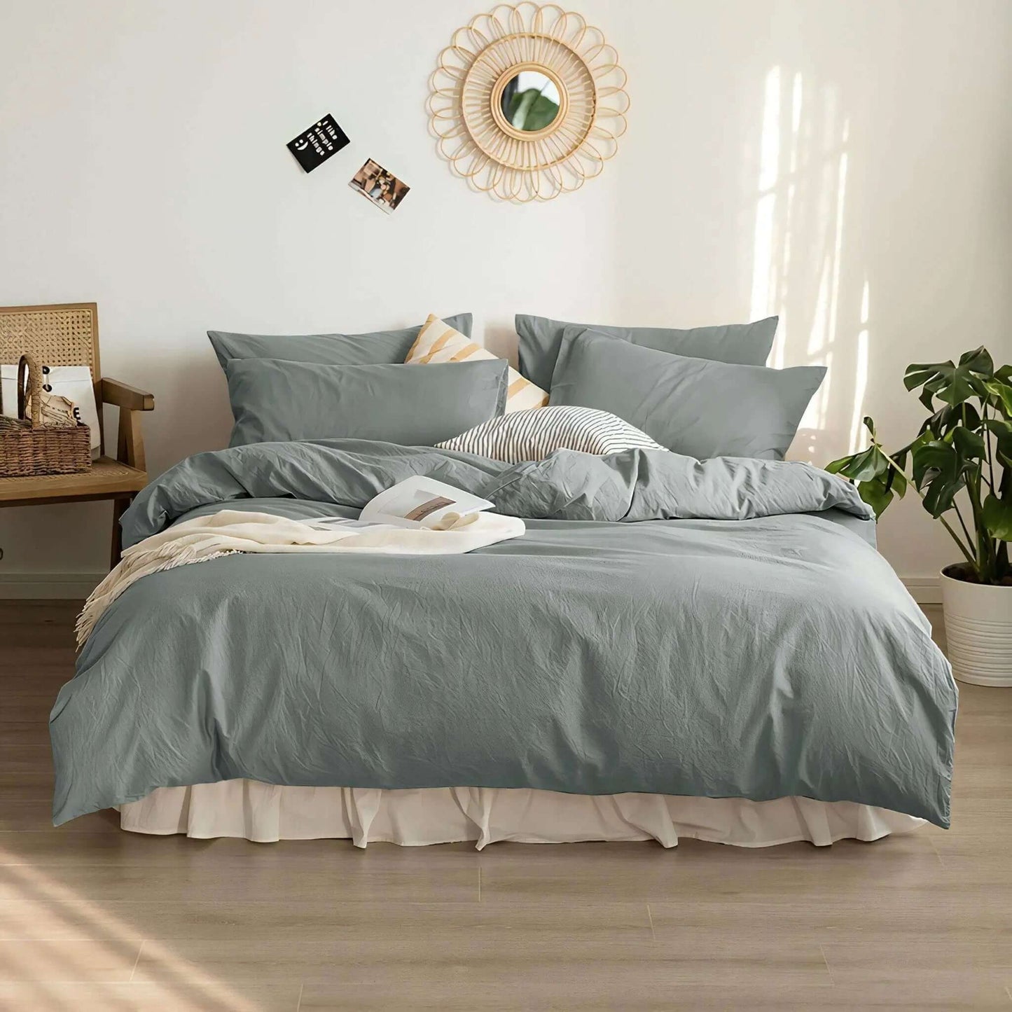 Housse de couette NATURE (Océan vert ) - Housse de couette Livia - Literie-Déco et moi 