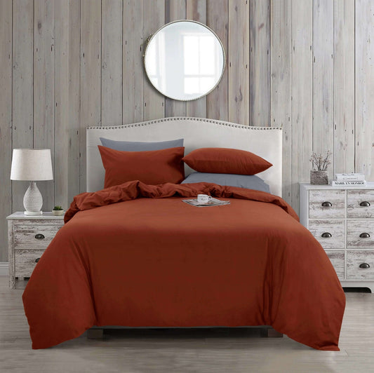 Housse de couette NATURE ( Terracotta ) - Literie - Déco et moi