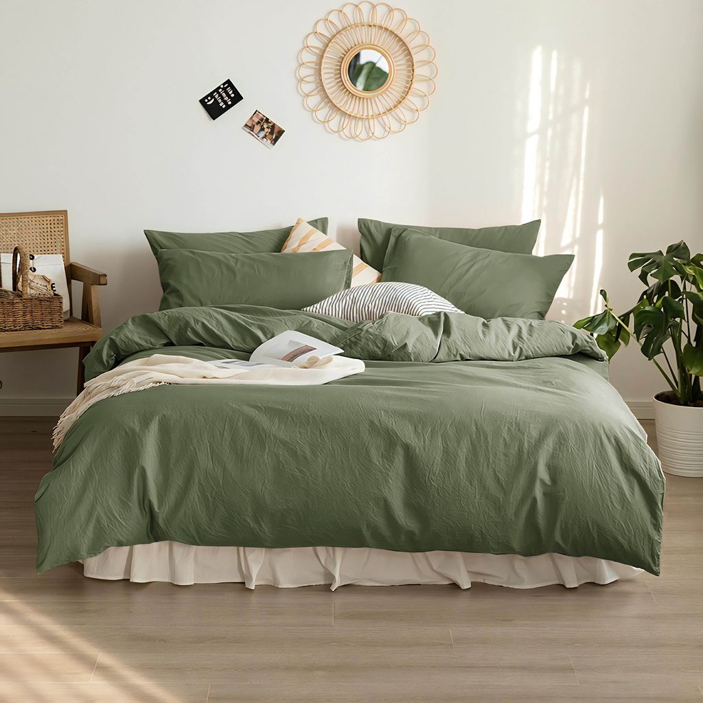 Housse de couette NATURE(Vert sauge) - Housse de couette Livia - $189.95! Literie-Déco et moi 
