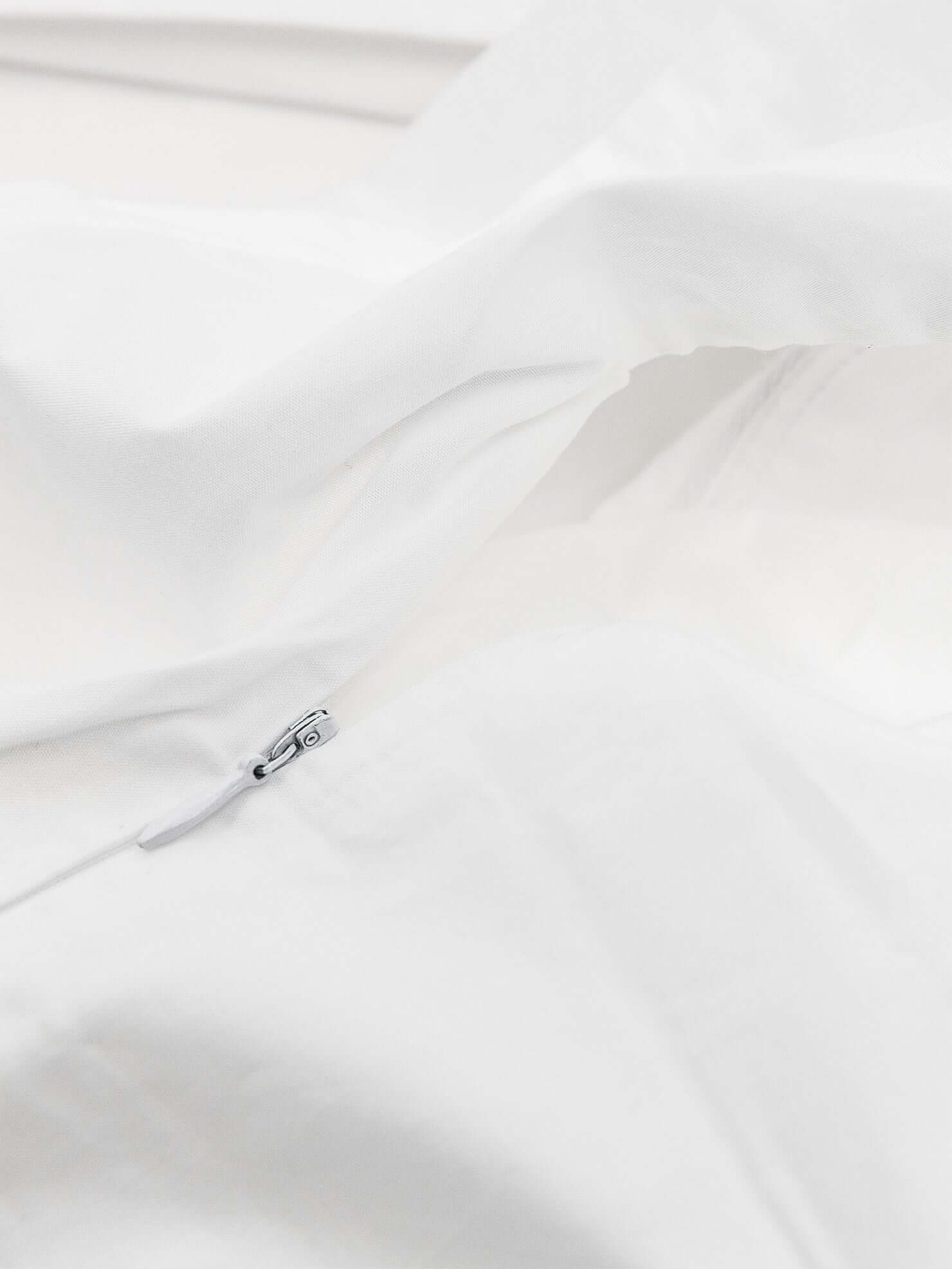 Housse de couette Nina en coton matelassé et coton percale - NEIGE - Literie - Déco et moi