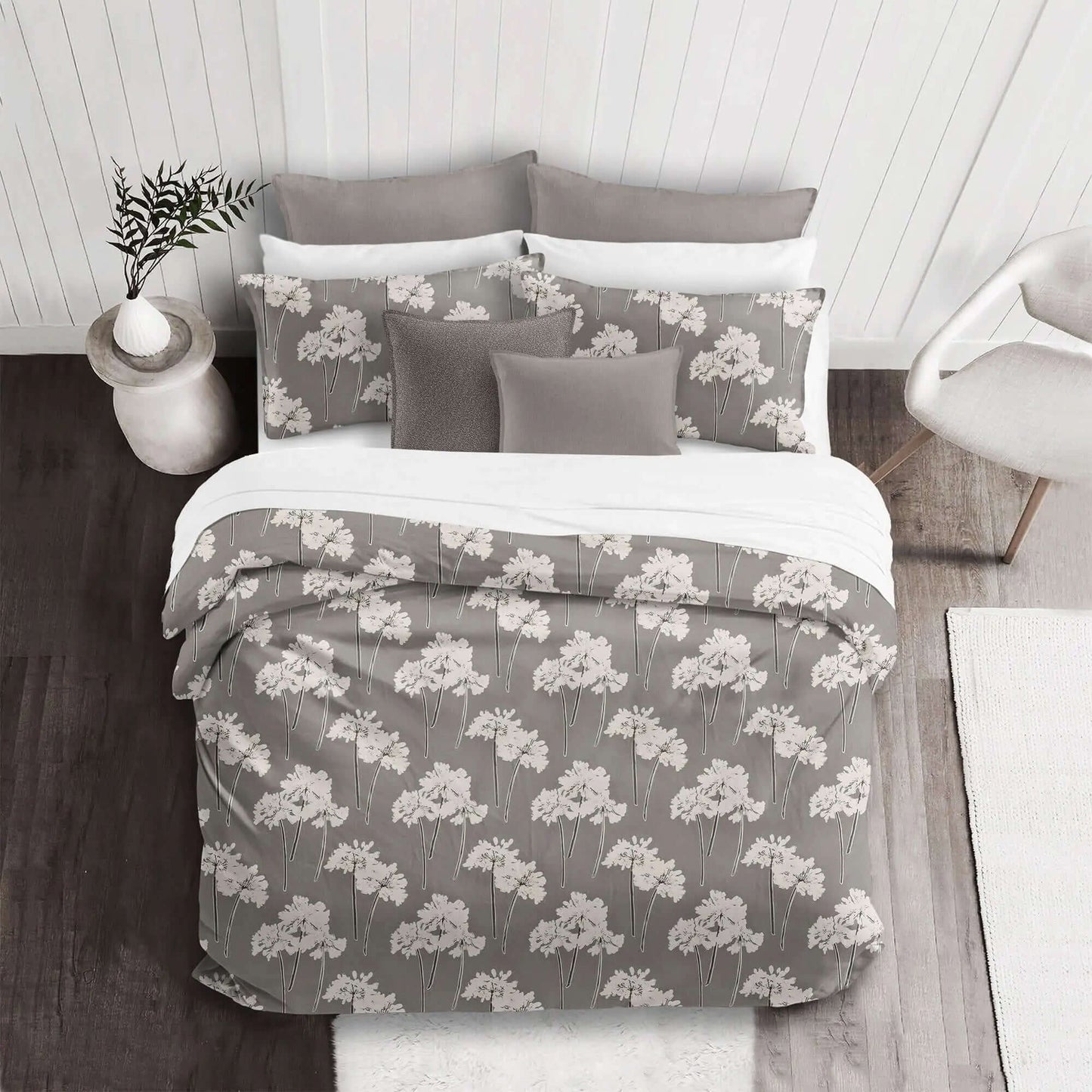 Housse de couette PARFUM DE FLEUR ( Moka ) - Par Colcha Linens - Housse de couette Colcha Linens - Literie-Déco et moi 