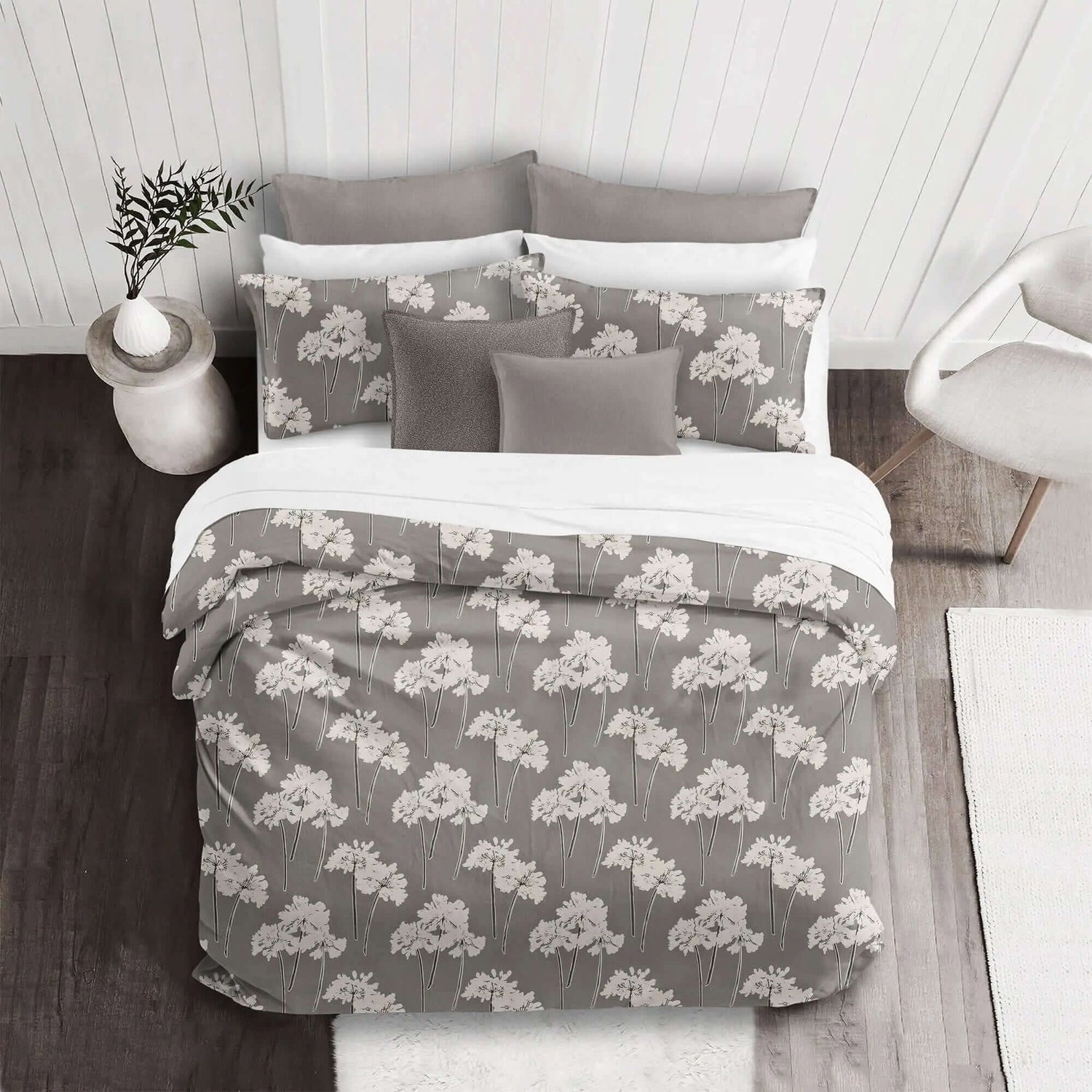 Housse de couette PARFUM DE FLEUR ( Moka ) - Par Colcha Linens - Housse de couette Colcha Linens - Literie-Déco et moi 