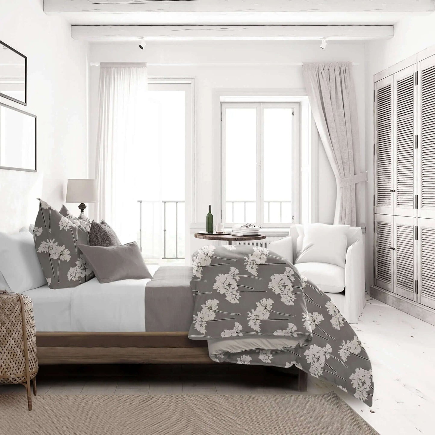 Housse de couette PARFUM DE FLEUR ( Moka ) - Par Colcha Linens - Housse de couette Colcha Linens - Literie-Déco et moi 