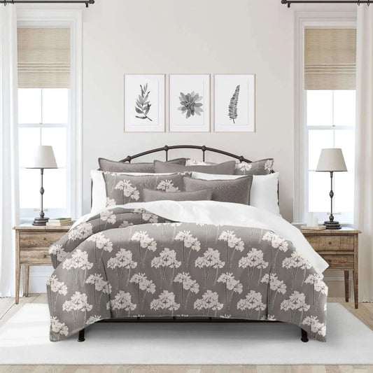 Housse de couette PARFUM DE FLEUR ( Moka ) - Par Colcha Linens - Housse de couette Colcha Linens - $61.95! Literie-Déco et moi 