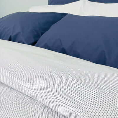 Housse de couette POINT DE CROIX - Gris ( FAIT AU CANADA ) - Literie - Déco et moi