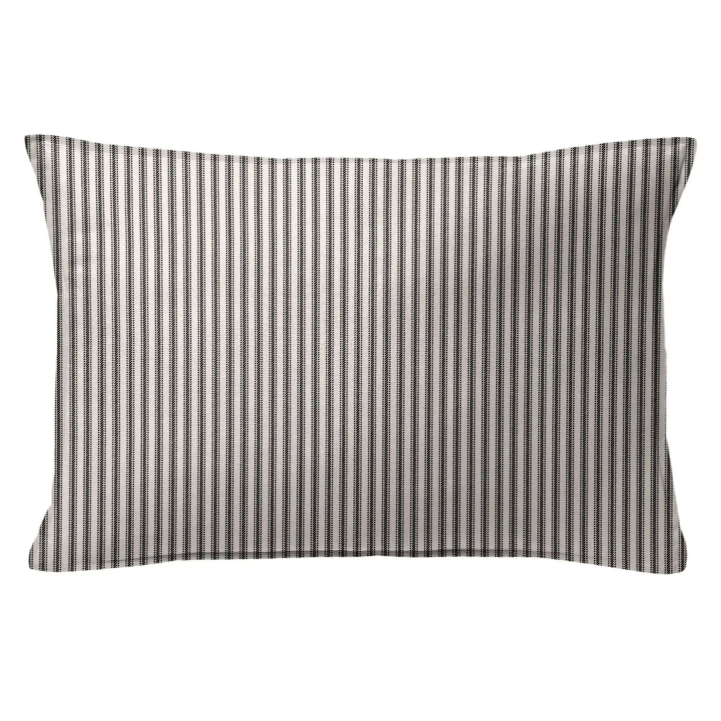 Housse de couette RAYURES CLASSIQUES ( Noir / Lin ) - Par Colcha Linens - Housse de couette Colcha Linens - Literie-Déco et moi 