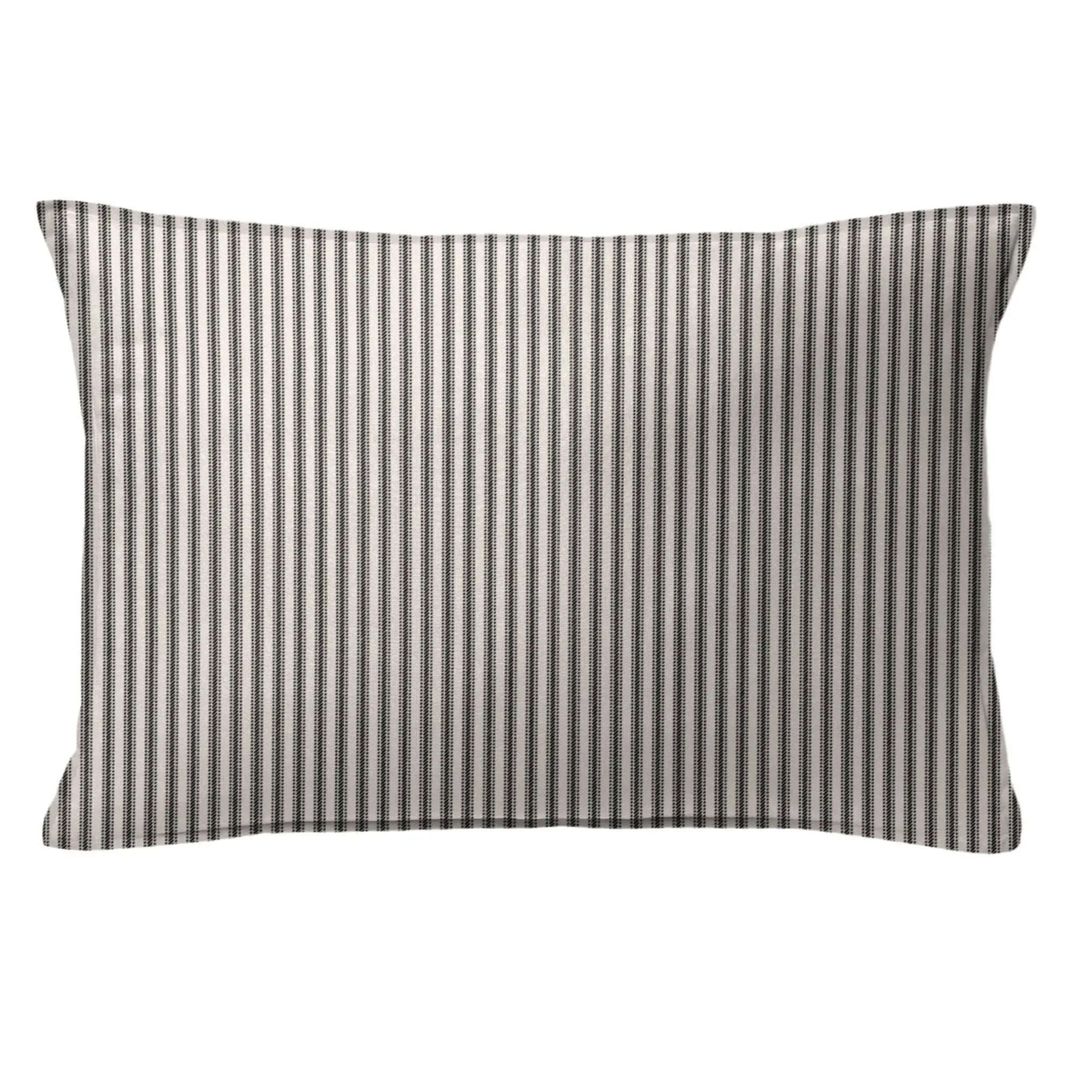 Housse de couette RAYURES CLASSIQUES ( Noir / Lin ) - Par Colcha Linens - Housse de couette Colcha Linens - Literie-Déco et moi 