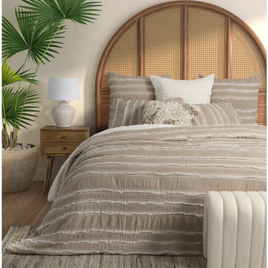 Housse de couette RELAX ( taupe) - Par Brunelli Housse de couette  ,disponible chez Literie-Déco et moi 