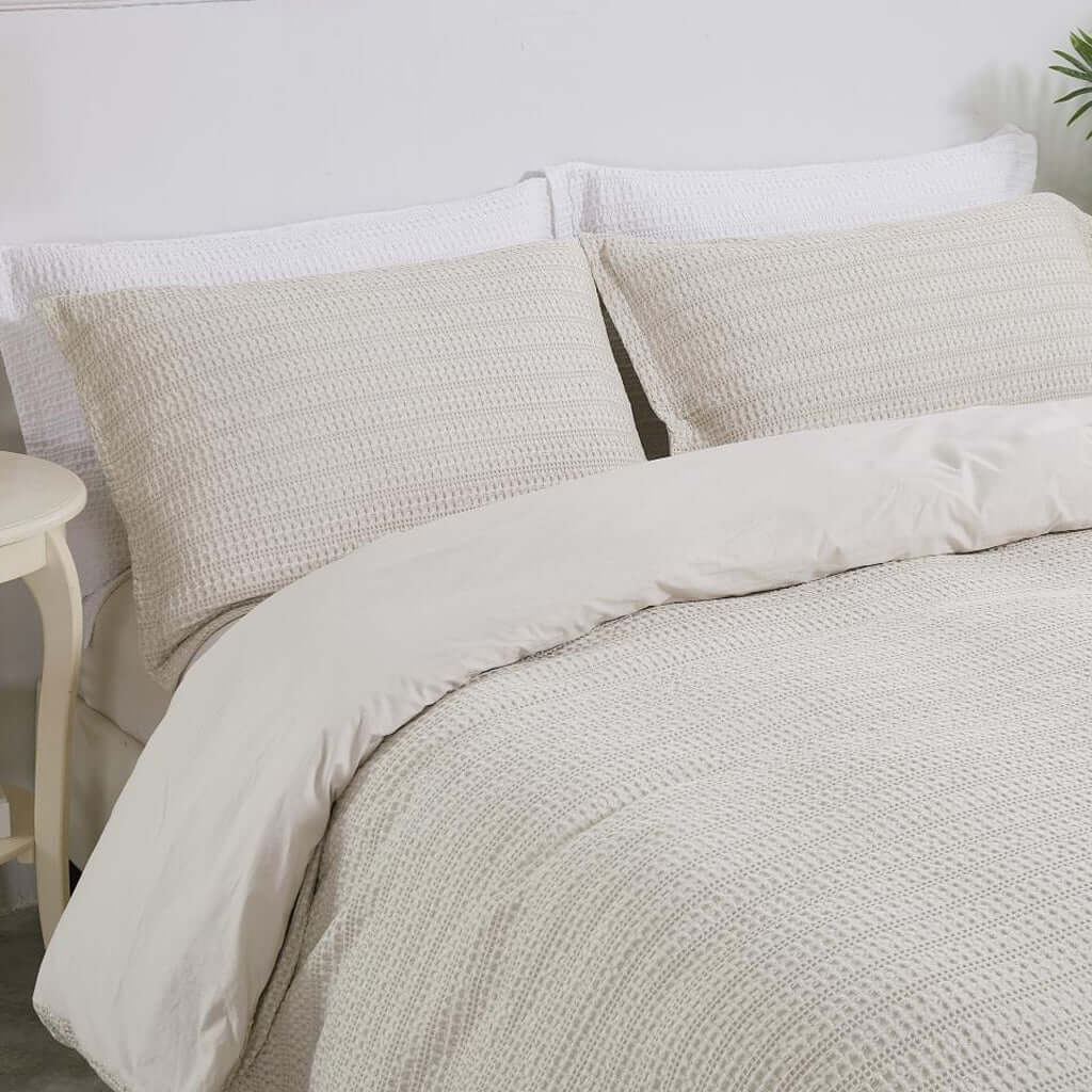 Housse de couette SOLENE ( naturel ) - Literie - Déco et moi