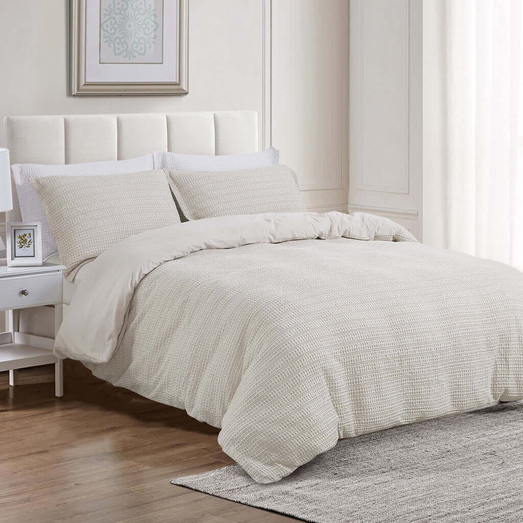 Housse de couette SOLENE ( naturel ) - Housse de couette Daniadown - Literie-Déco et moi 