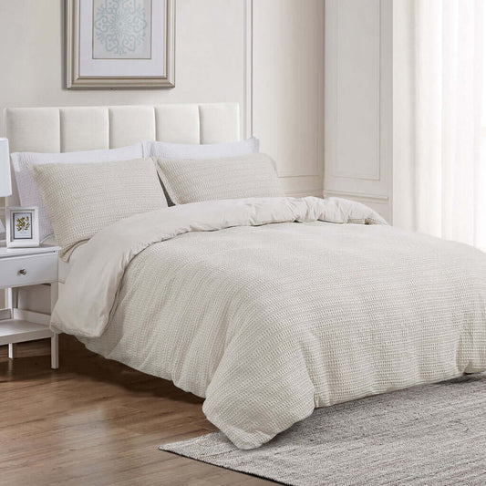 Housse de couette SOLENE ( naturel ) - Housse de couette Daniadown - $174.99! Literie-Déco et moi