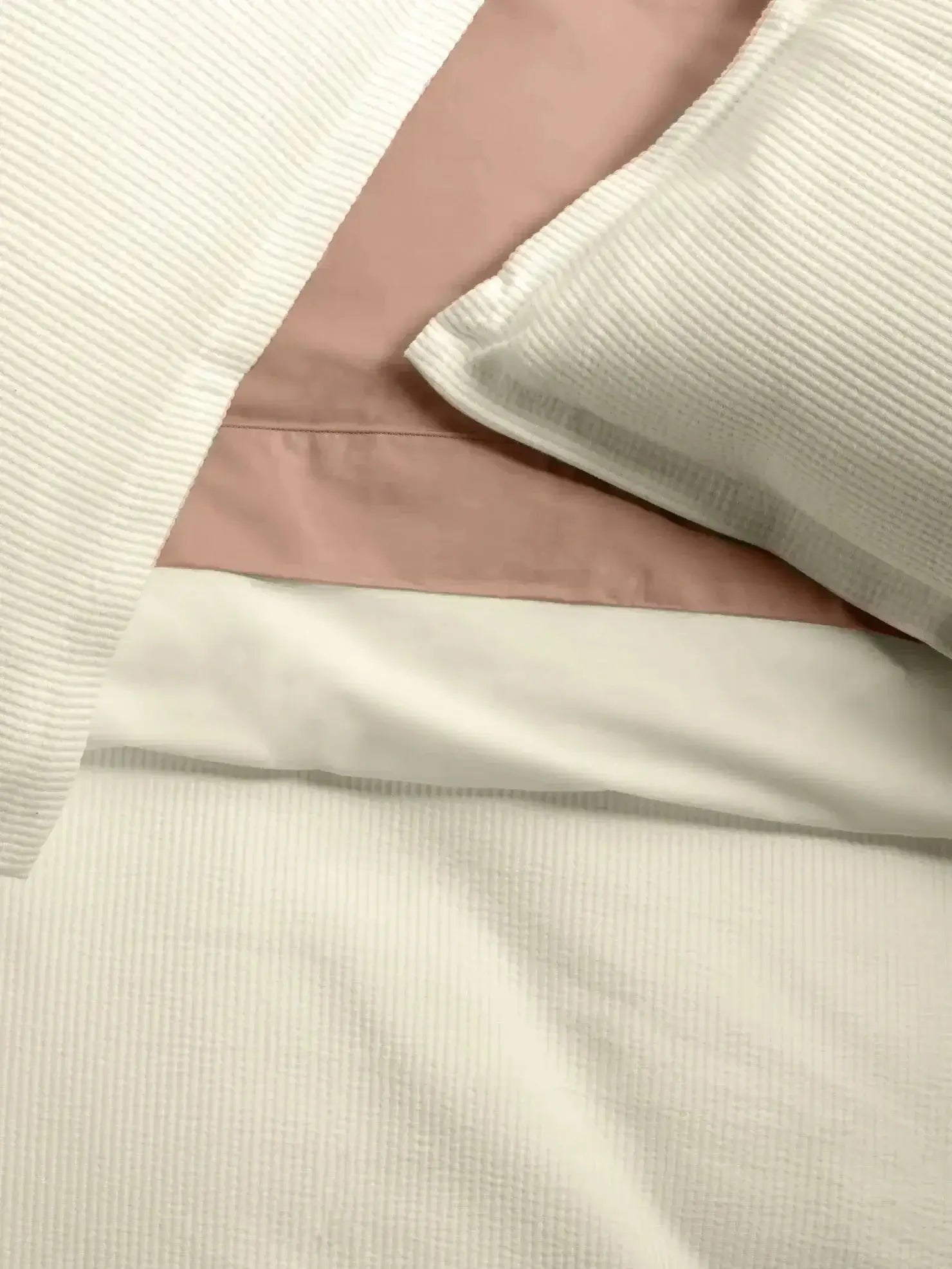 Housse de couette SOPHIA (en coton côtelé ) (Avoine ) - Housse de couette DOLCE BIANCA - Literie-Déco et moi 