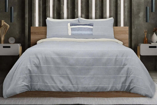 Housse de couette SUTHERLAND ( bleu ) - Housse de couette rjs trading - $79.99! Literie-Déco et moi 