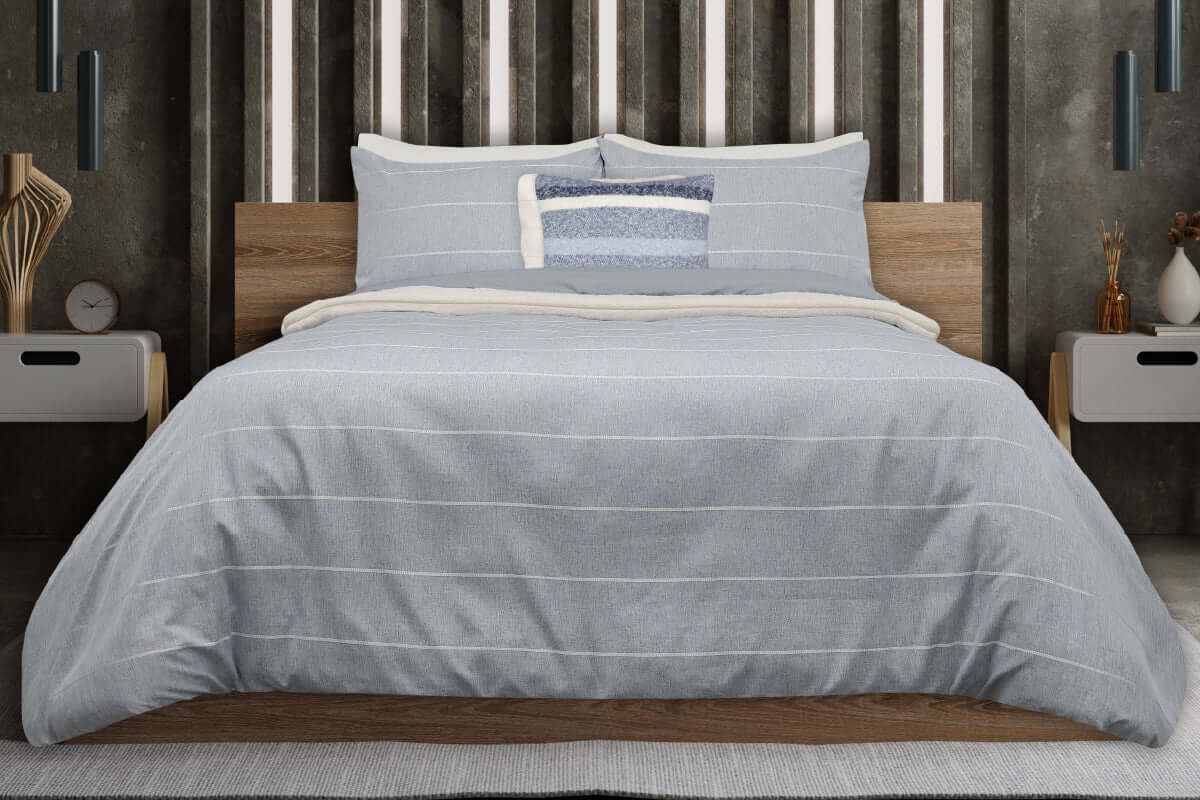 Housse de couette SUTHERLAND ( bleu ) - Literie - Déco et moi