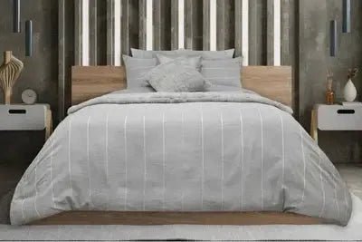 Housse de couette SUTHERLAND ( Gris ) - Literie - Déco et moi