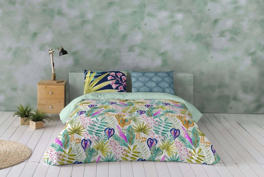 Housse de couette TROPIK - Housse de couette gouchee - $199.95! Literie-Déco et moi 