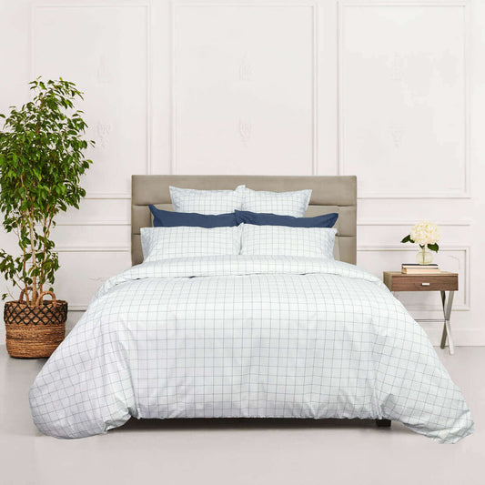 Housse de couette TUCKER MARINE ( Fait au Canada ) Housse de couette  ,disponible chez Literie-Déco et moi 