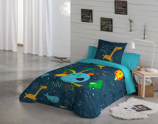 Housse de couette UNIVERS - Housse de couette enfant gouchee - $139.95! Literie-Déco et moi 