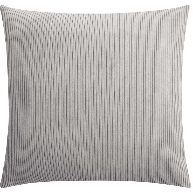 Housse de coussin carrée INGA  18'' x 18'' ( Gris argent ) coussins  ,disponible chez Literie-Déco et moi 