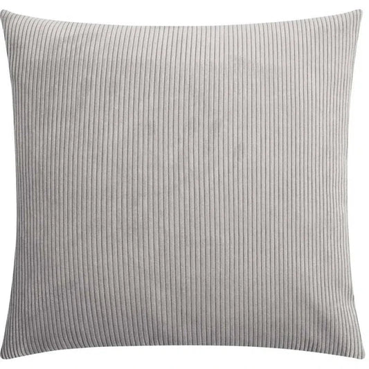 Housse de coussin carrée INGA 18'' x 18'' ( Gris argent ) - Literie - Déco et moi