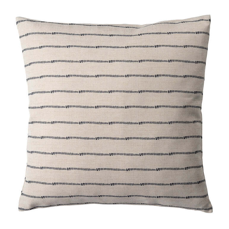 Housse de coussin FARMHOUSE ( Beige et noir ) 20'' x 20' - Literie - Déco et moi