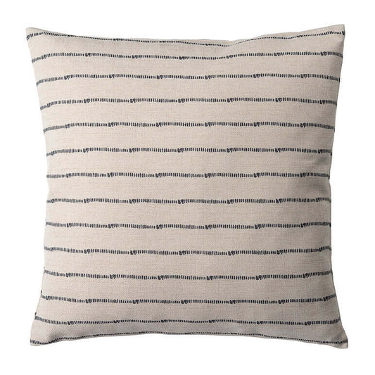 Housse de coussin FARMHOUSE ( Beige et noir ) 20'' x 20' - Literie - Déco et moi