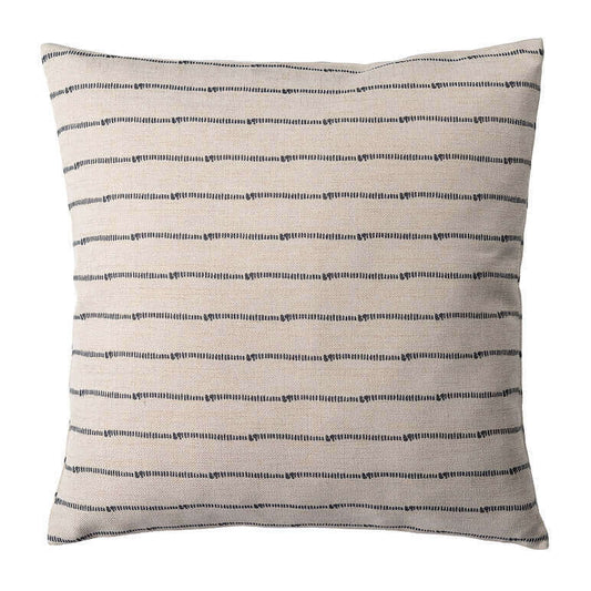 Housse de coussin FARMHOUSE ( Beige et noir ) 20'' x 20' - Literie - Déco et moi