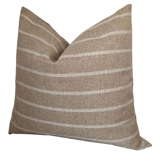 Housse de coussin FARMHOUSE ( Café et beige ) 20'' x 20'' - Literie - Déco et moi