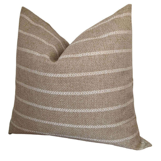 Housse de coussin FARMHOUSE ( Café et beige ) 20'' x 20'' - Literie - Déco et moi