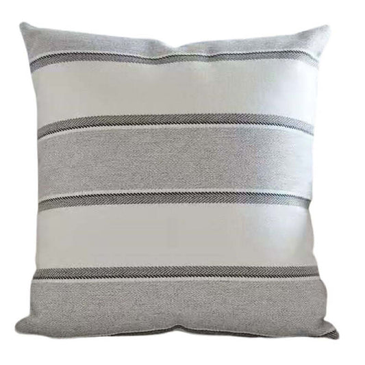 Housse de coussin FARMHOUSE ( Gris et beige ) 20'' x 20'' - Literie - Déco et moi
