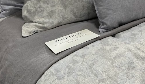 Housse de couette en lin ( Gris ) Housse de couette  ,disponible chez Literie-Déco et moi 