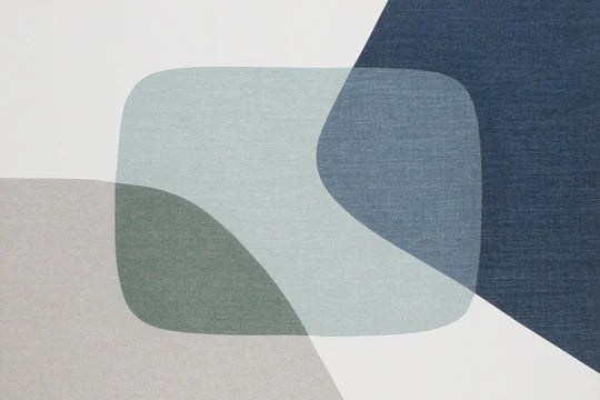 Tableau acoustique géométrique en couleurs pastels - Fabriqué à la main - ART MURAL TEXTILES Accent Mode - Literie-Déco et moi 