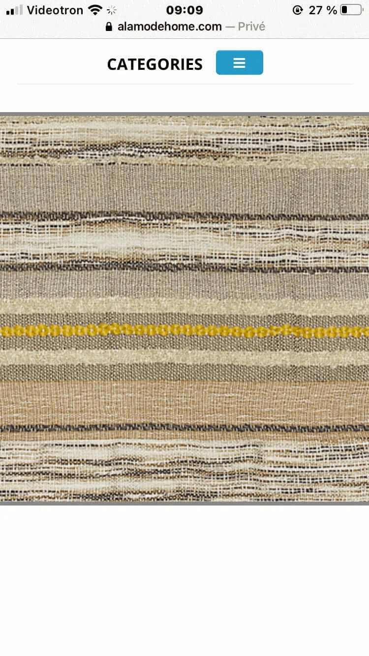 Jeté Asger jaune ( 50'' x 60'') - Jeté rjs trading - Literie-Déco et moi 