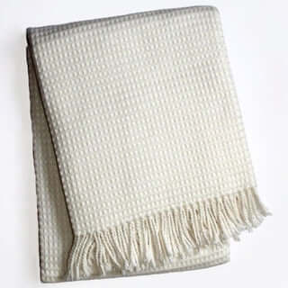 Jeté BASIC GAUFRÉ CRÈME ( 55'' X 70'') - Literie - Déco et moi