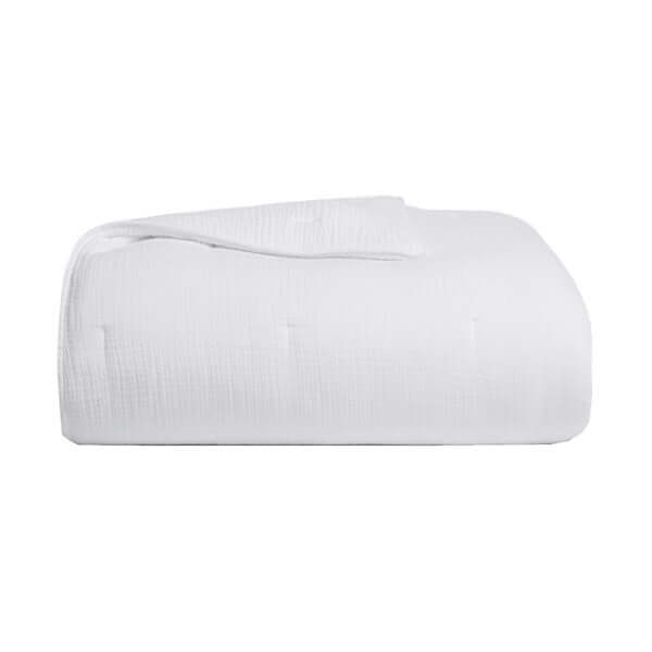 Jeté blanc MOUSSELINE - par Brunelli - Literie - Déco et moi