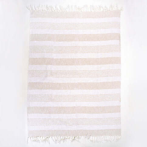 Jeté COZY- ( Beige ) Jeté  ,disponible chez Literie-Déco et moi 