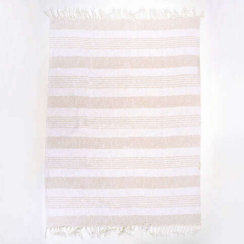 Jeté COZY- ( Beige ) - Jeté Livia - Literie-Déco et moi 