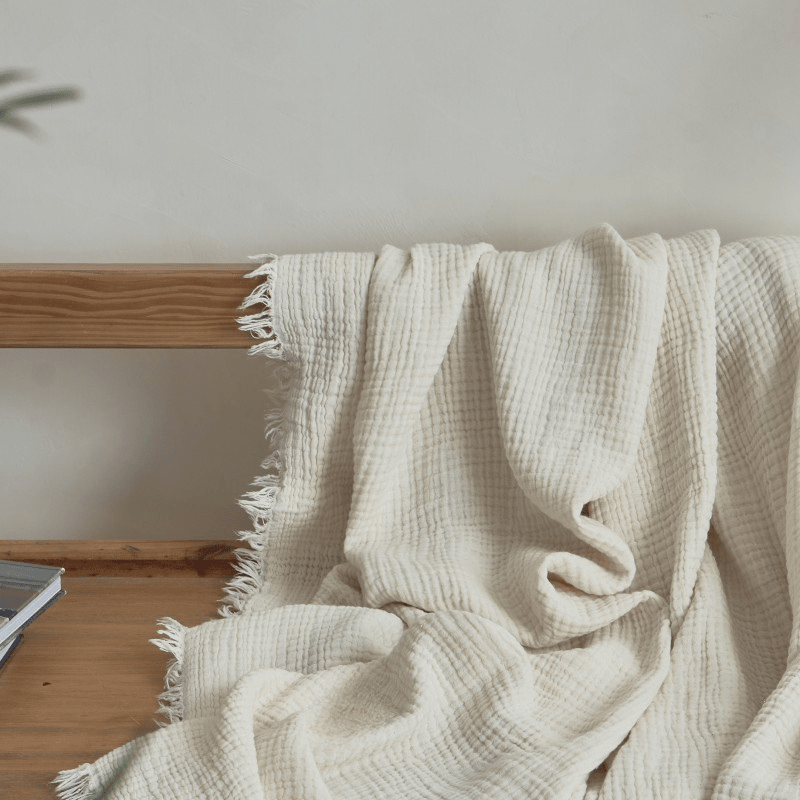 Jeté COZY- Blanc  ( 50''x60'') - Jeté Livia - $79.99! Literie-Déco et moi 
