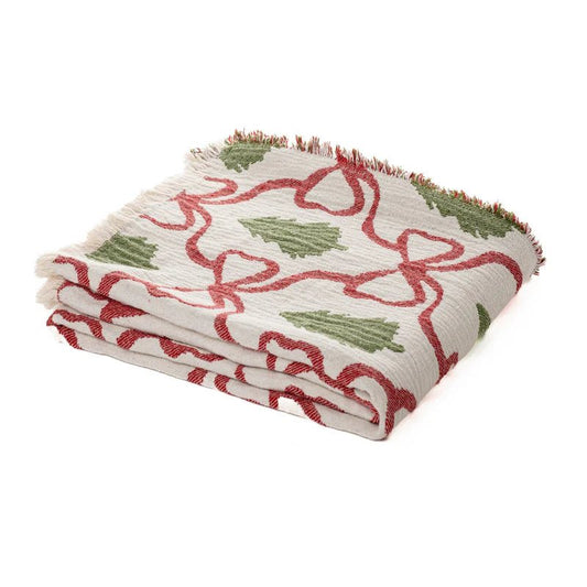 Jeté de Noël Doris ( 50'' x 60'')- Par Brunelli - Jeté Brunelli - Literie-Déco et moi 