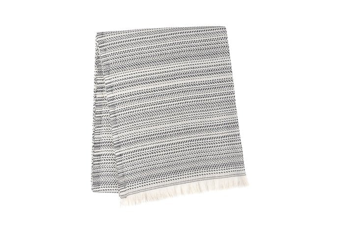 Jeté décoratif Toscana Summer plaid gris foncé ( 55'' X 70'' ) - Jeté Literie & Déco et moi - Literie-Déco et moi 