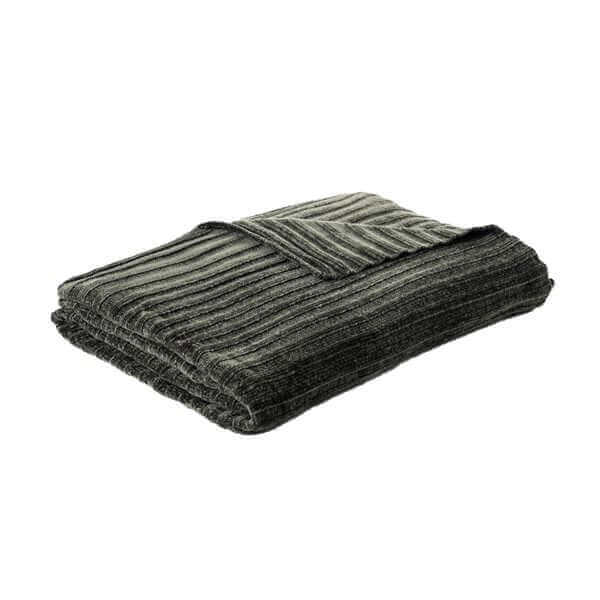 Jeté en chenille vert HIPPY - par Brunelli - Jeté Brunelli - Literie-Déco et moi 