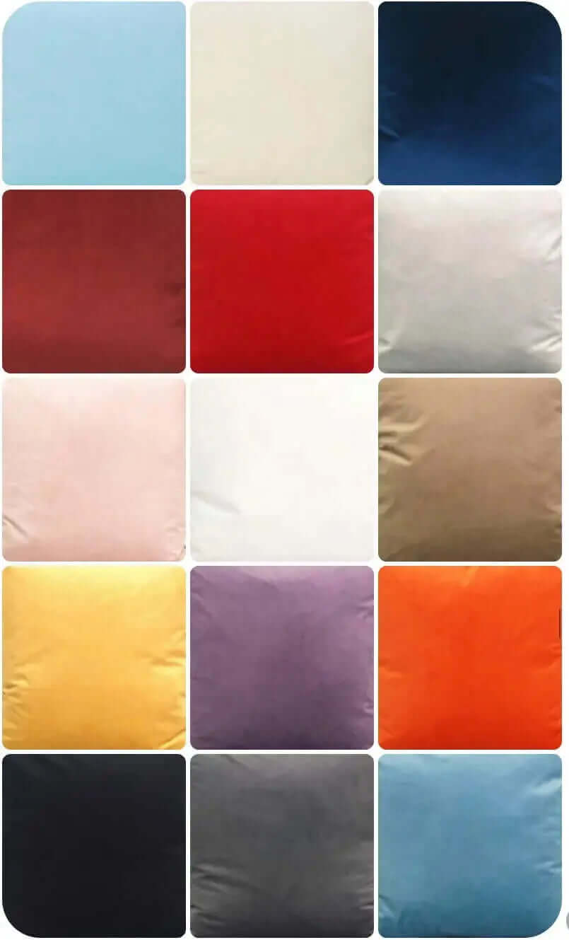 Jeté en velours HOLLANDAIS : 50''x60'' ( 18 TEINTES DISPONIBLES ) - Sur la photo, c'est le bleu moyen. - Jeté Daniadown - Literie-Déco et moi 